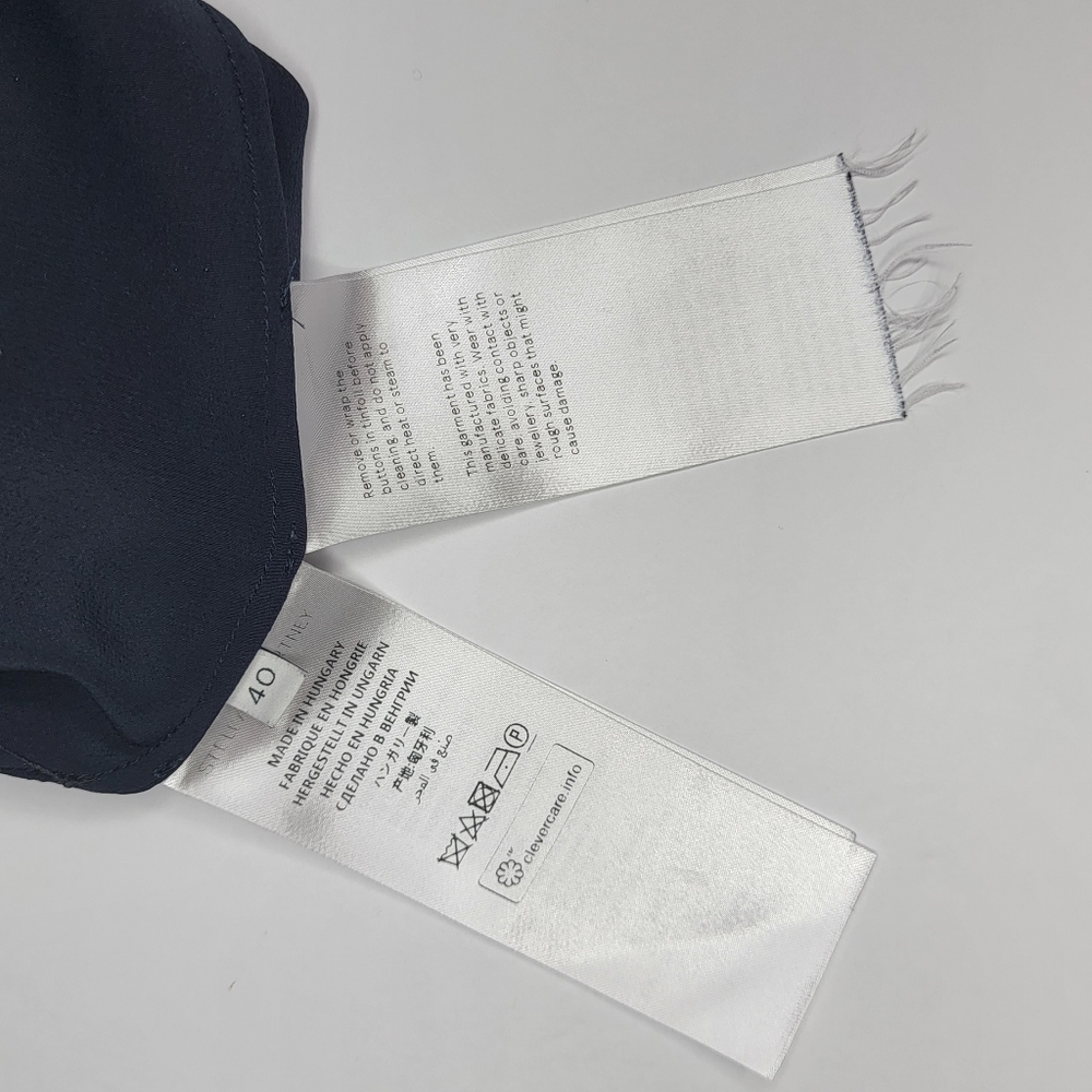 Stella McCartney Meredith blouse Size S  Navy Blue - Picture 15 of 16